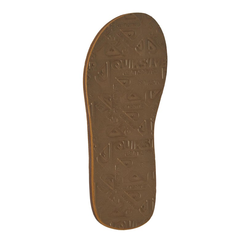 Quiksilver Carver Suede Flip Flops for Men, Arch Support Athletic Mens Sandals, Size 6 to 16 Thong Mens Slides, Tan/Solid, 8 M US - Image 5